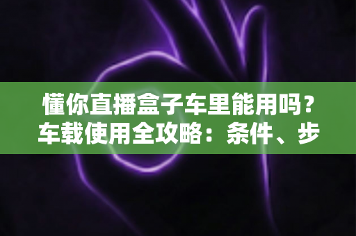 懂你直播盒子车里能用吗?车载使用全攻略:条件、步骤与安全指南一次讲清 懂你直播盒子车里能用吗?车载使用全攻略:条件、步骤与安全指南一次讲清