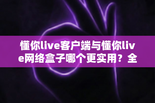 懂你live客户端与懂你live网络盒子哪个更实用?全维度深度对比与选购指南 懂你live客户端与懂你live网络盒子哪个更实用?全维度深度对比与选购指南