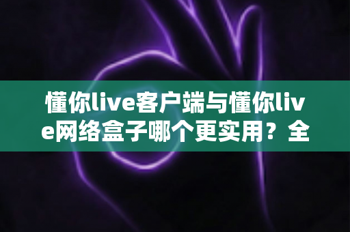 懂你live客户端与懂你live网络盒子哪个更实用?全维度深度对比与选购指南 懂你live客户端与懂你live网络盒子哪个更实用?全维度深度对比与选购指南