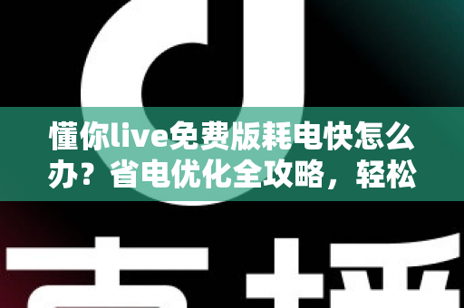 懂你live免费版耗电快怎么办？省电优化全攻略，轻松提升手机续航体验
