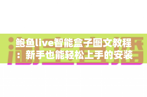 鲍鱼live智能盒子图文教程：新手也能轻松上手的安装与使用完整指南