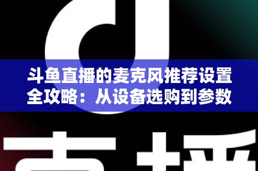 斗鱼直播的麦克风推荐设置全攻略：从设备选购到参数调优的完整指南