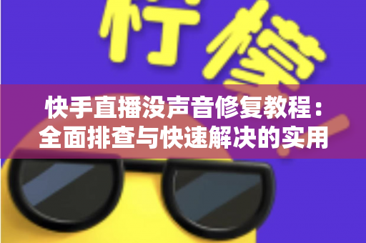 快手直播没声音修复教程：全面排查与快速解决的实用指南