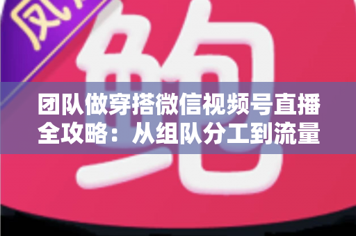 团队做穿搭微信视频号直播全攻略:从组队分工到流量变现的实战指南 团队做穿搭微信视频号直播全攻略:从组队分工到流量变现的实战指南