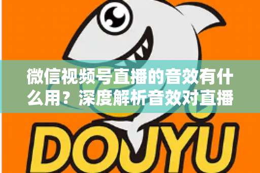 微信视频号直播的音效有什么用？深度解析音效对直播间氛围、互动与转化的核心价值与实用技巧