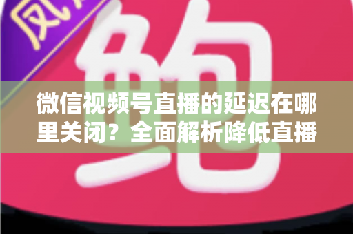微信视频号直播的延迟在哪里关闭?全面解析降低直播延迟的设置方法与实用技巧 微信视频号直播的延迟在哪里关闭?全面解析降低直播延迟的设置方法与实用技巧