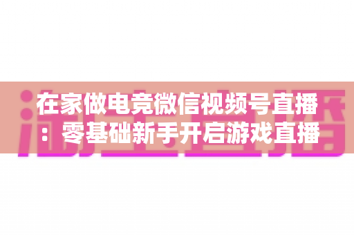 在家做电竞微信视频号直播:零基础新手开启游戏直播事业的完整实战指南 在家做电竞微信视频号直播:零基础新手开启游戏直播事业的完整实战指南