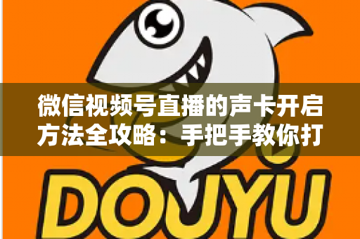 微信视频号直播的声卡开启方法全攻略:手把手教你打造专业级直播音效 微信视频号直播的声卡开启方法全攻略:手把手教你打造专业级直播音效