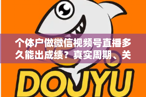 个体户做微信视频号直播多久能出成绩？真实周期、关键因素与起号攻略全解析