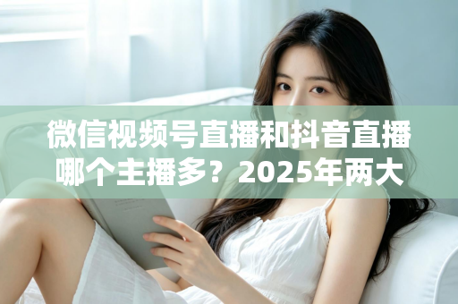 微信视频号直播和抖音直播哪个主播多？2025年两大直播平台主播数量与生态深度对比解析