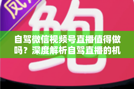 自驾微信视频号直播值得做吗？深度解析自驾直播的机遇、挑战与变现全攻略