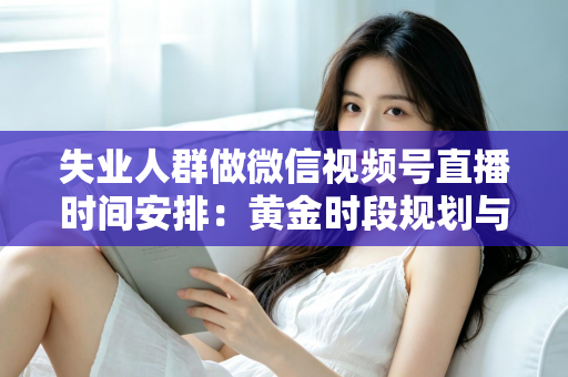 失业人群做微信视频号直播时间安排:黄金时段规划与可持续开播计划全指南 失业人群做微信视频号直播时间安排:黄金时段规划与可持续开播计划全指南
